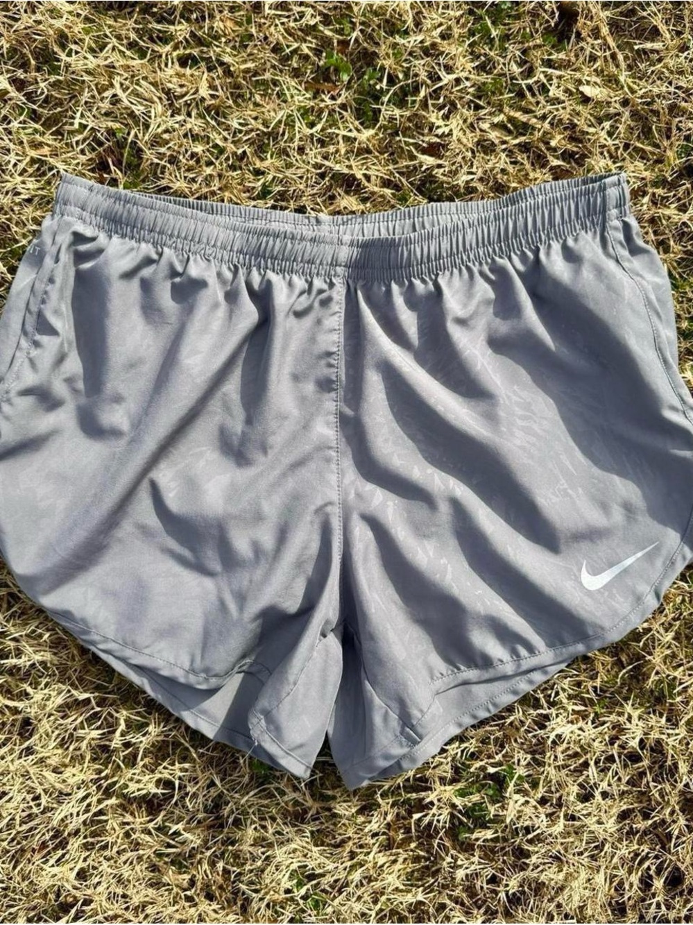 Nike Women’s Light Gray Athletic Running Shorts